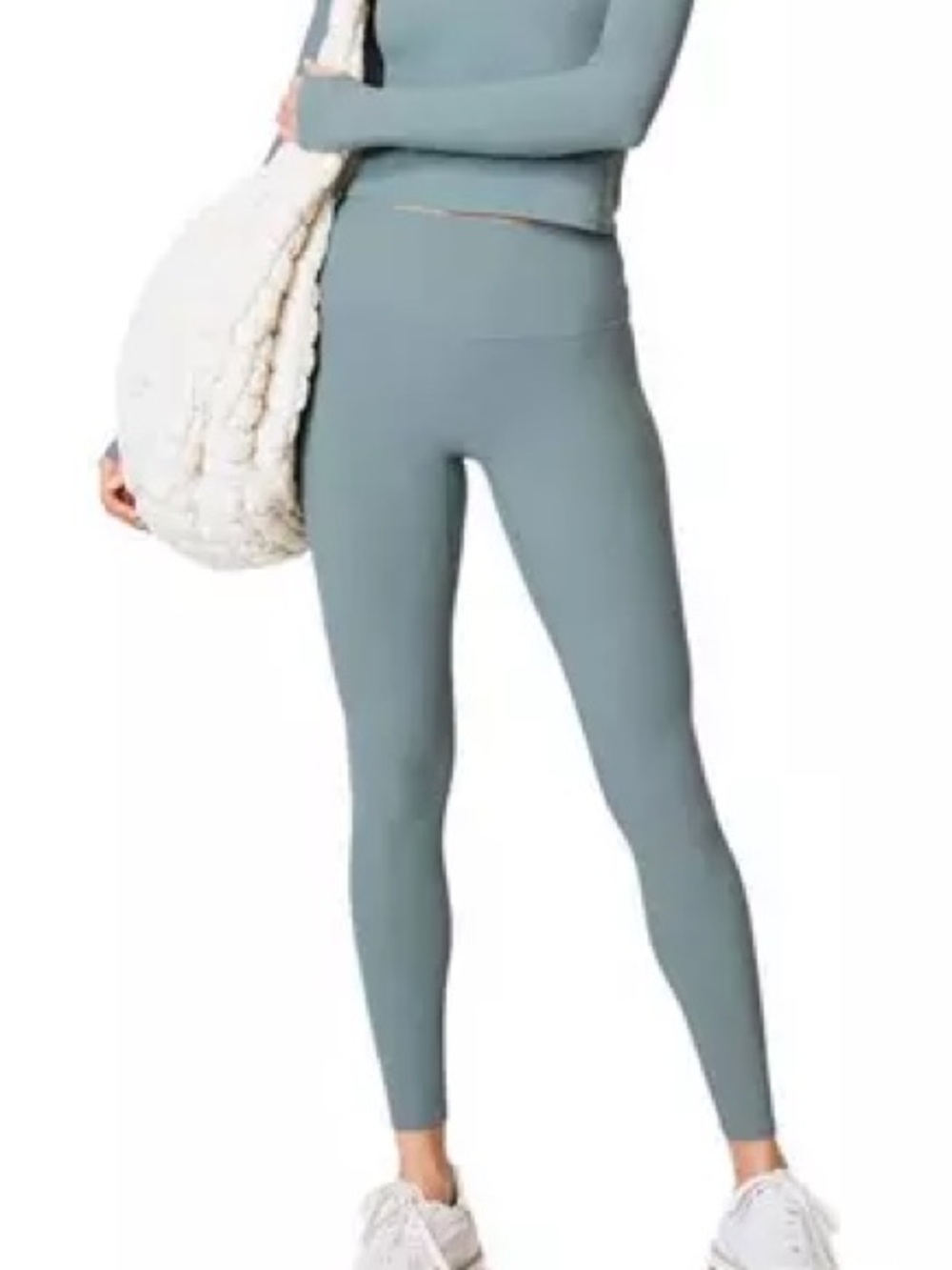 Spanx smooth seamless leggings, jacket and bra set Fennel green size small - Picture 13 of 16